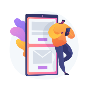 Senden Sie uns eine Email